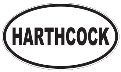 HARTHCOCK - Oval Sticker