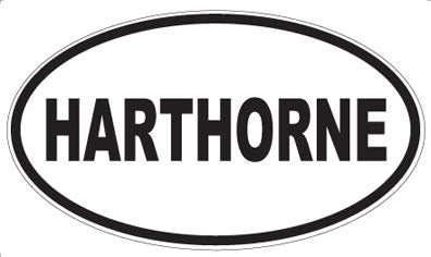 HARTHORNE - Oval Sticker