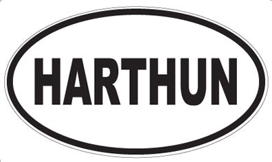 HARTHUN - Oval Sticker