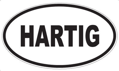 HARTIG - Oval Sticker