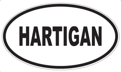 HARTIGAN - Oval Sticker