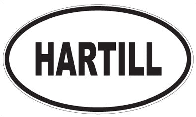 HARTILL - Oval Sticker