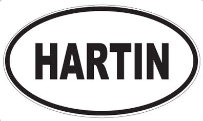 HARTIN - Oval Sticker