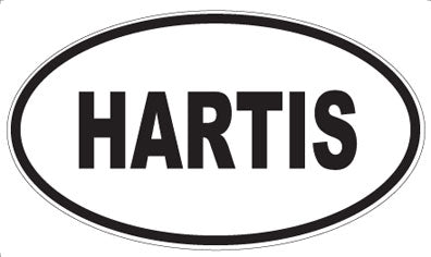HARTIS - Oval Sticker