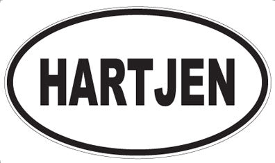HARTJEN - Oval Sticker
