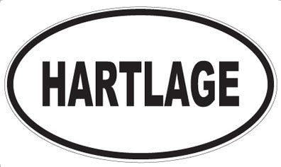 HARTLAGE - Oval Sticker