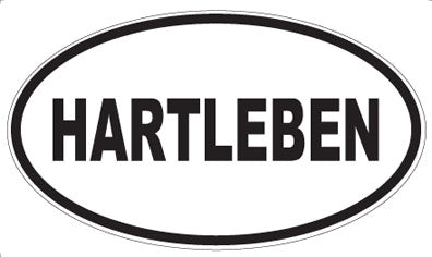 HARTLEBEN - Oval Sticker
