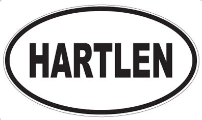 HARTLEN - Oval Sticker