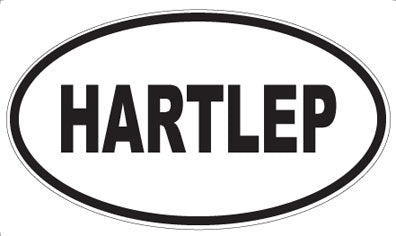 HARTLEP - Oval Sticker
