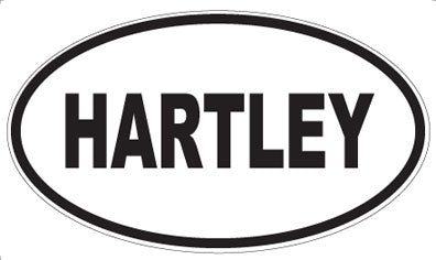 HARTLEY - Oval Sticker