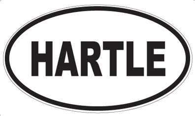 HARTLE - Oval Magnet