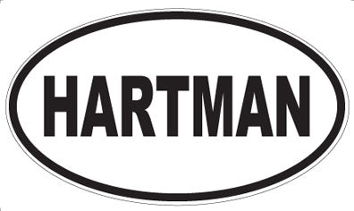HARTMAN - Oval Sticker