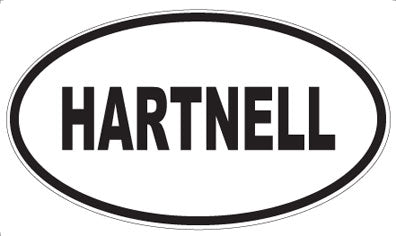 HARTNELL - Oval Sticker