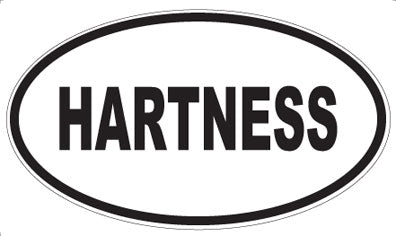 HARTNESS - Oval Sticker