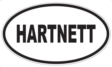 HARTNETT - Oval Sticker