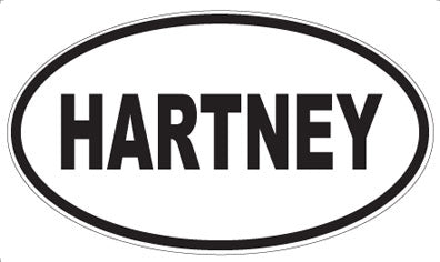 HARTNEY - Oval Sticker
