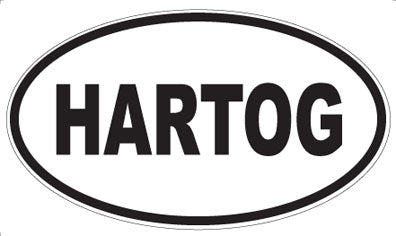 HARTOG - Oval Sticker