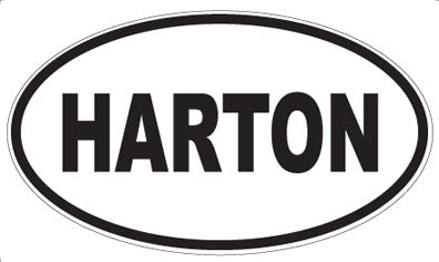 HARTON - Oval Sticker