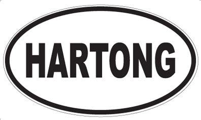 HARTONG - Oval Sticker