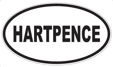 HARTPENCE - Oval Sticker