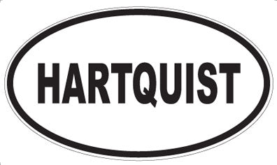 HARTQUIST - Oval Sticker