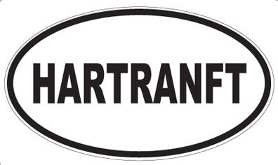 HARTRANFT - Oval Sticker