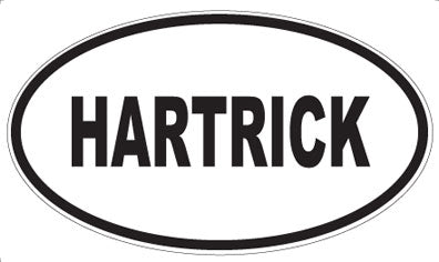 HARTRICK - Oval Sticker