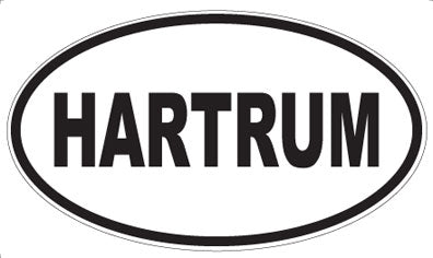 HARTRUM - Oval Sticker