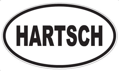 HARTSCH - Oval Sticker