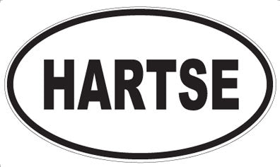 HARTSE - Oval Sticker
