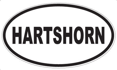 HARTSHORN - Oval Sticker