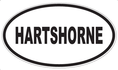 HARTSHORNE - Oval Sticker