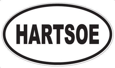 HARTSOE - Oval Sticker