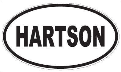 HARTSON - Oval Sticker