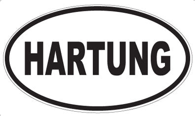 HARTUNG - Oval Sticker