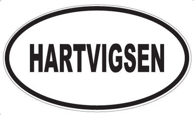 HARTVIGSEN - Oval Sticker