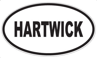 HARTWICK - Oval Sticker