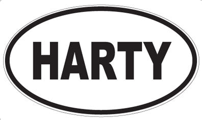 HARTY - Oval Sticker