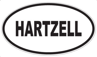 HARTZELL - Oval Sticker