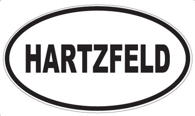 HARTZFELD - Oval Sticker