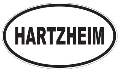 HARTZHEIM - Oval Sticker