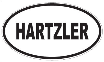 HARTZLER - Oval Magnet