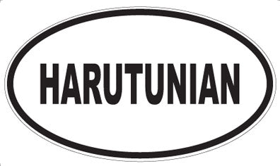 HARUTUNIAN - Oval Sticker