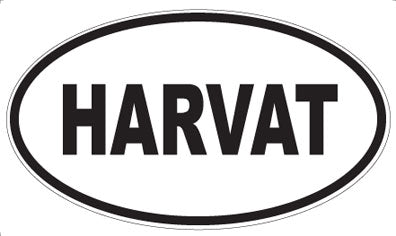 HARVAT - Oval Sticker