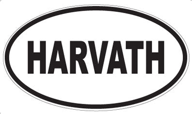 HARVATH - Oval Sticker