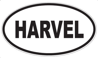 HARVEL - Oval Sticker