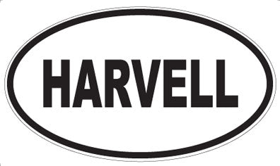 HARVELL - Oval Sticker