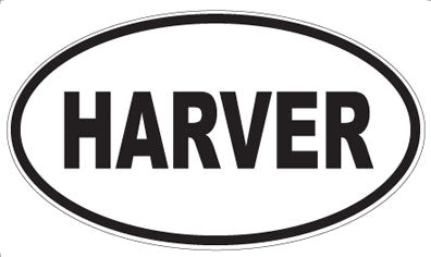 HARVER - Oval Sticker