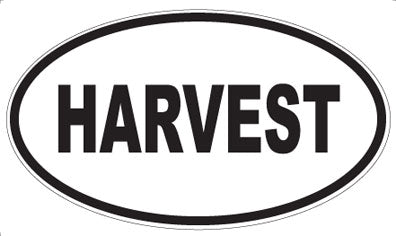 HARVEST - Oval Sticker