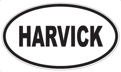 HARVICK - Oval Sticker